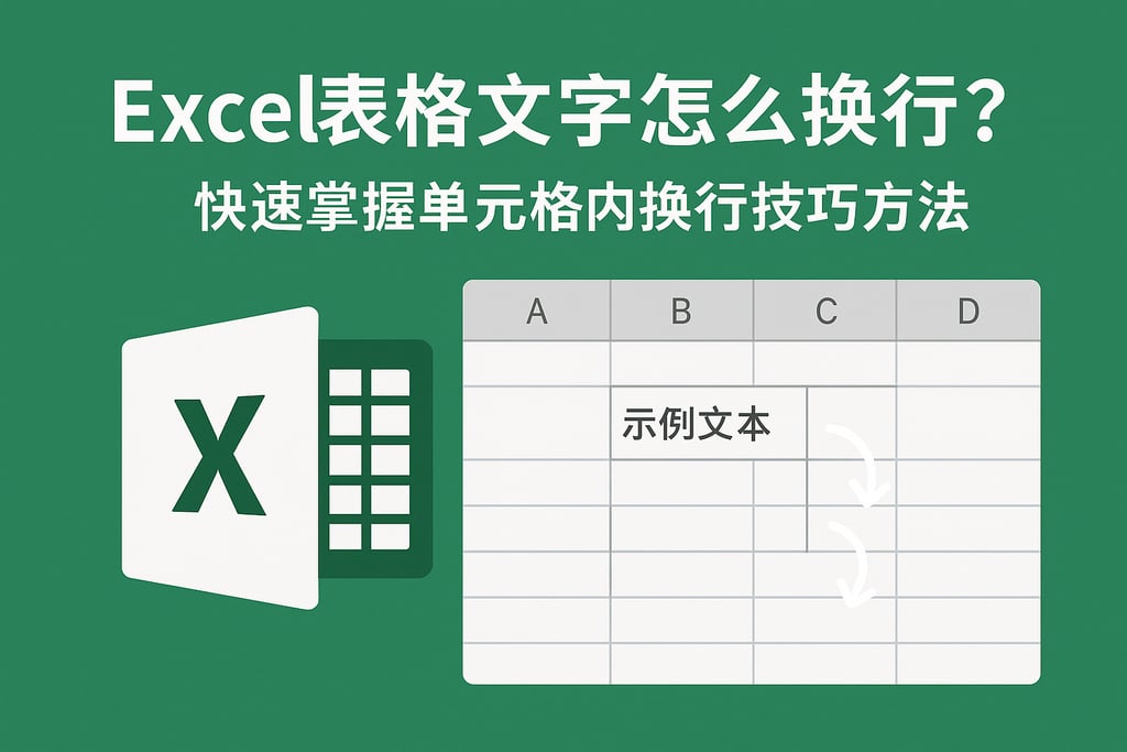 Excel表格文字怎么换行？快速掌握单元格内换行技巧方法