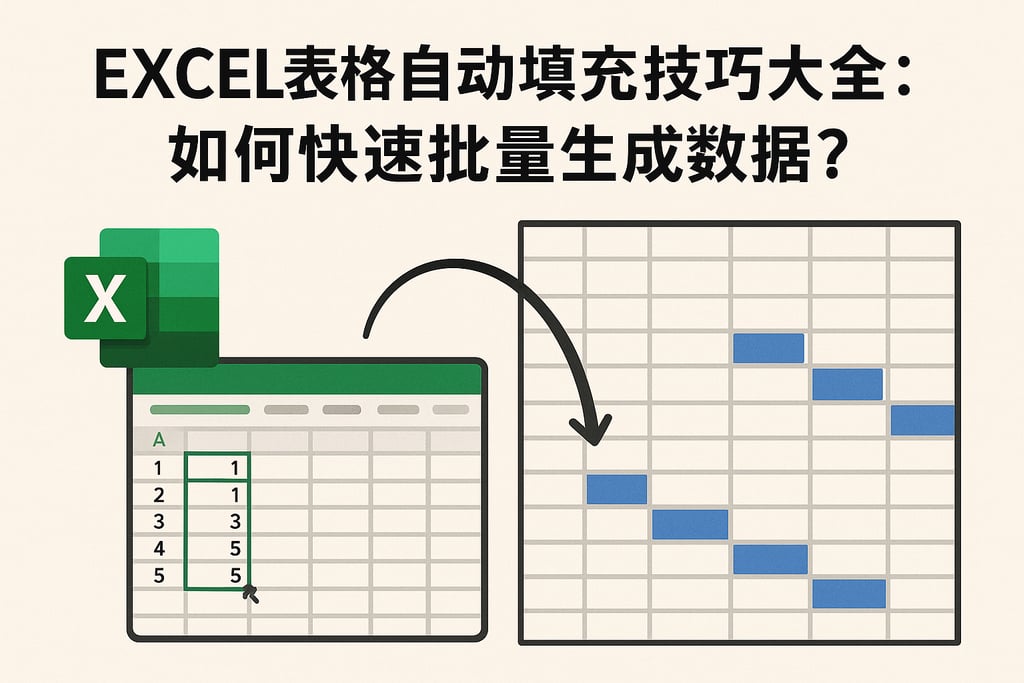 Excel表格自动填充技巧大全：如何快速批量生成数据？