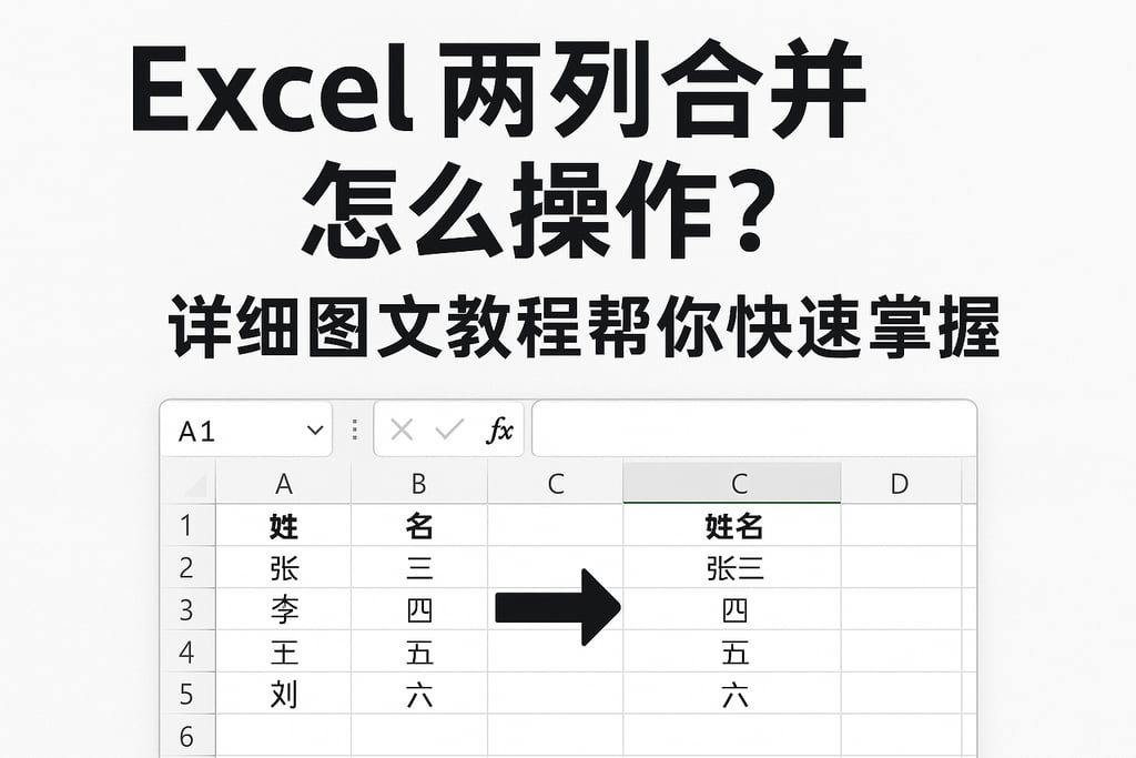 excel两列合并怎么操作?详细图文教程帮你快速掌握 | 零代码企业数字化知识站
