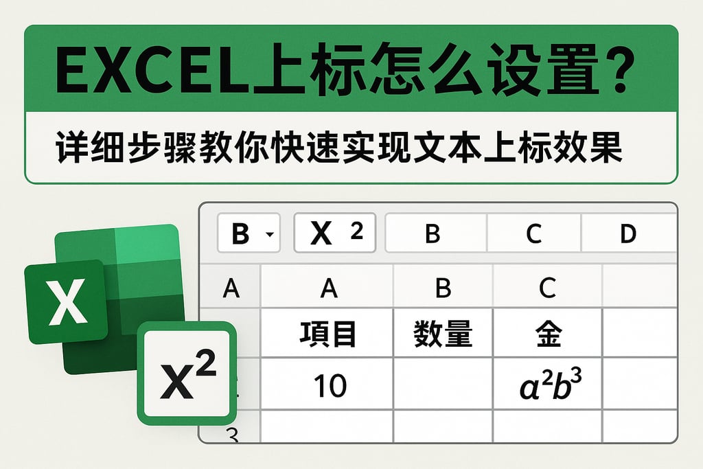 excel上标怎么设置？详细步骤教你快速实现文本上标效果