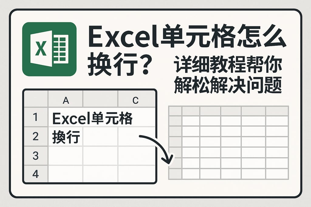 excel单元格怎么换行？详细教程帮你轻松解决换行问题