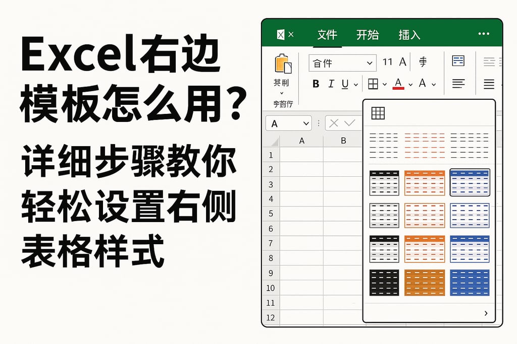 excel右边模板怎么用？详细步骤教你轻松设置右侧表格样式