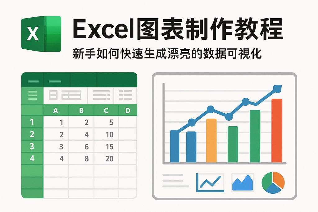 excel图表制作教程：新手如何快速生成漂亮的数据可视化