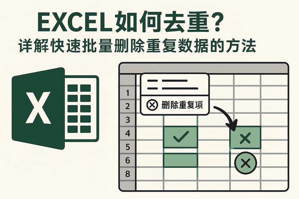 excel如何去重？详解快速批量删除重复数据的方法