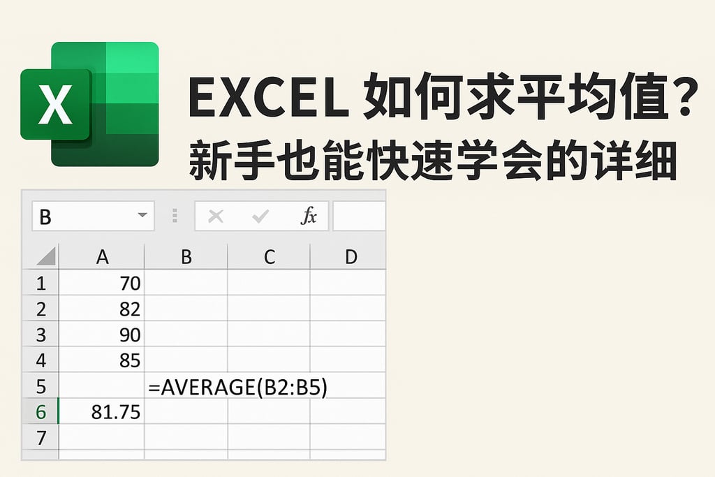 excel如何求平均值？新手也能快速学会的详细教程