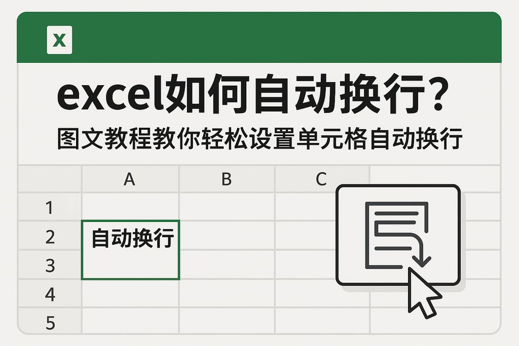 excel如何自动换行？图文教程教你轻松设置单元格自动换行