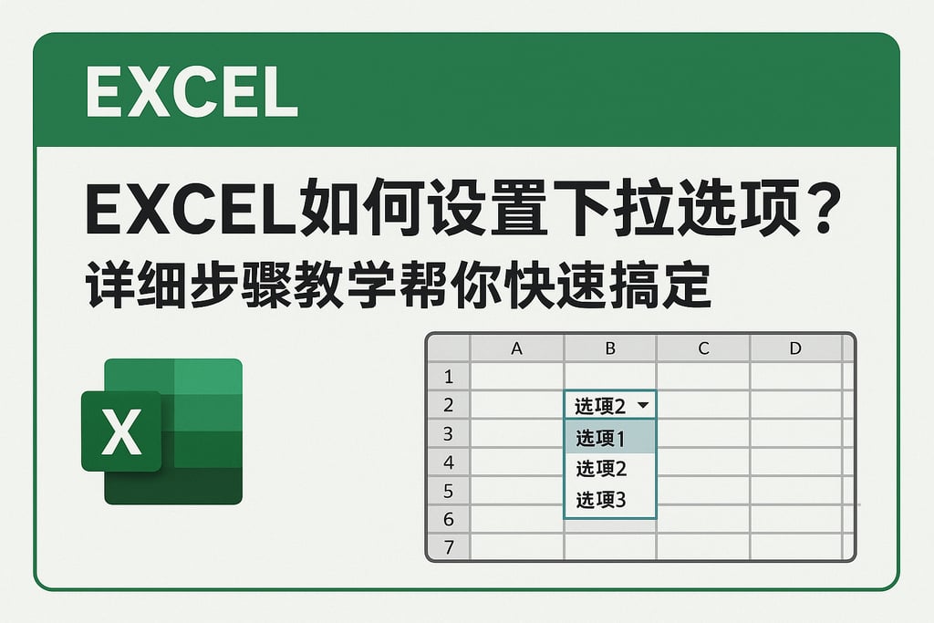 excel如何设置下拉选项？详细步骤教学帮你快速搞定