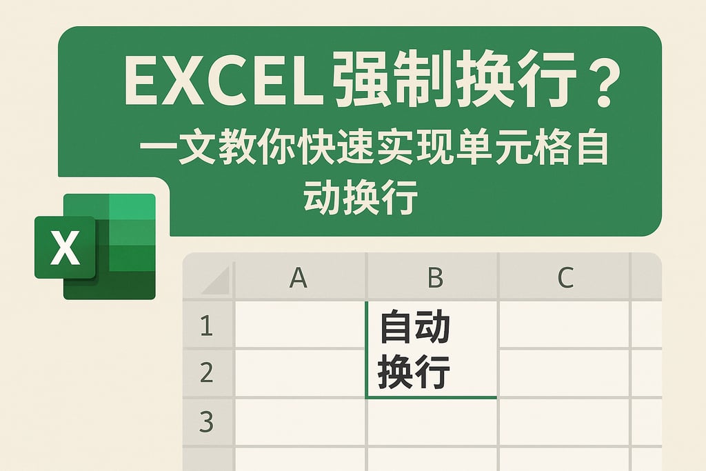 excel强制换行怎么操作？一文教你快速实现单元格自动换行