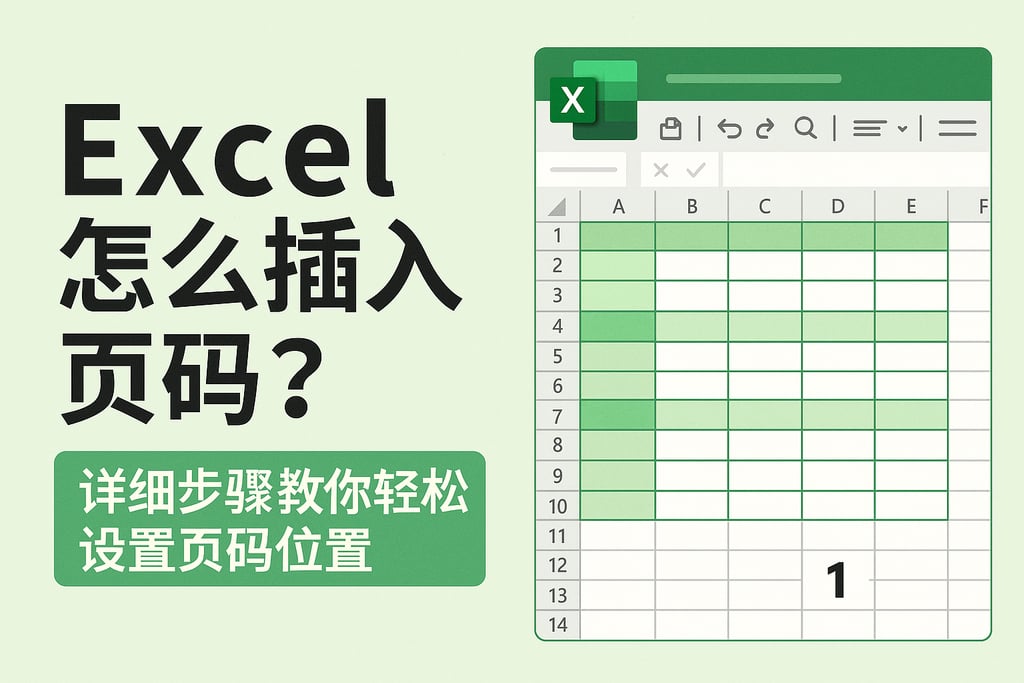 excel怎么插入页码？详细步骤教你轻松设置页码位置