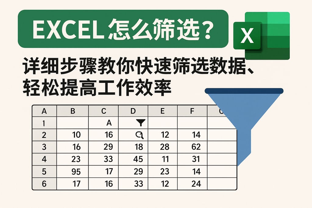 excel怎么筛选？详细步骤教你快速筛选数据，轻松提高工作效率