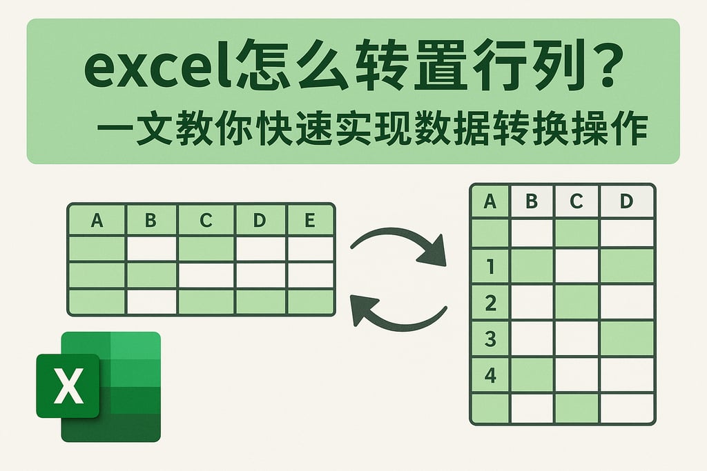 excel怎么转置行列？一文教你快速实现数据转换操作