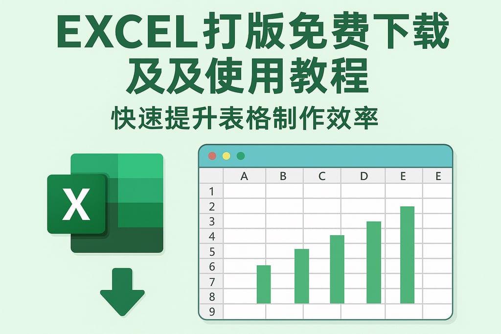 excel打机模板免费下载及使用教程，快速提升表格制作效率