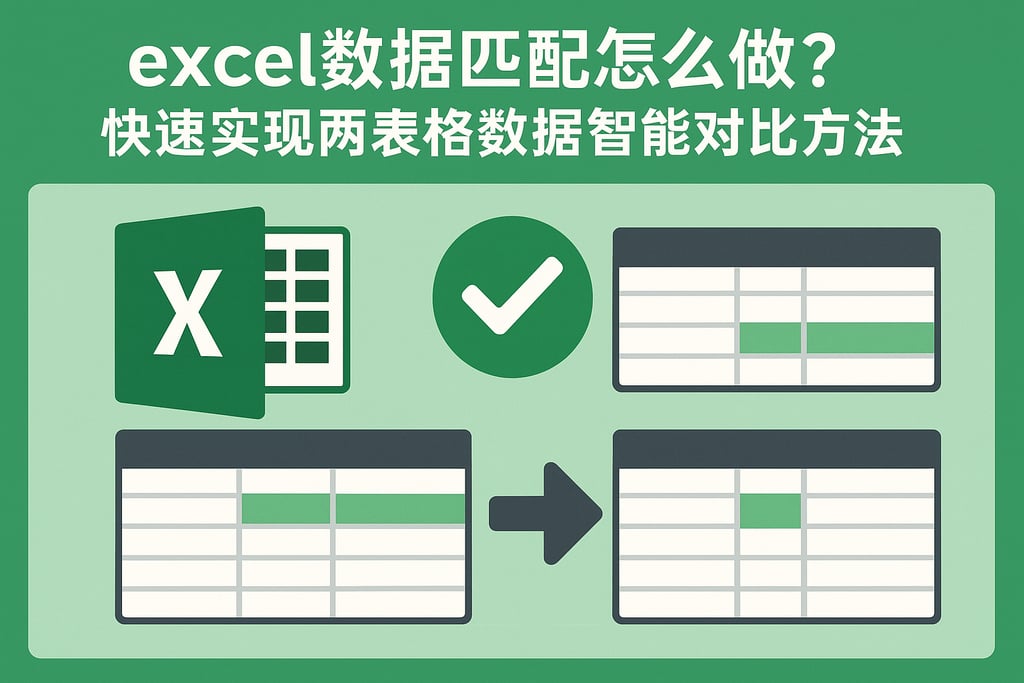excel数据匹配怎么做？快速实现两表格数据智能对比方法