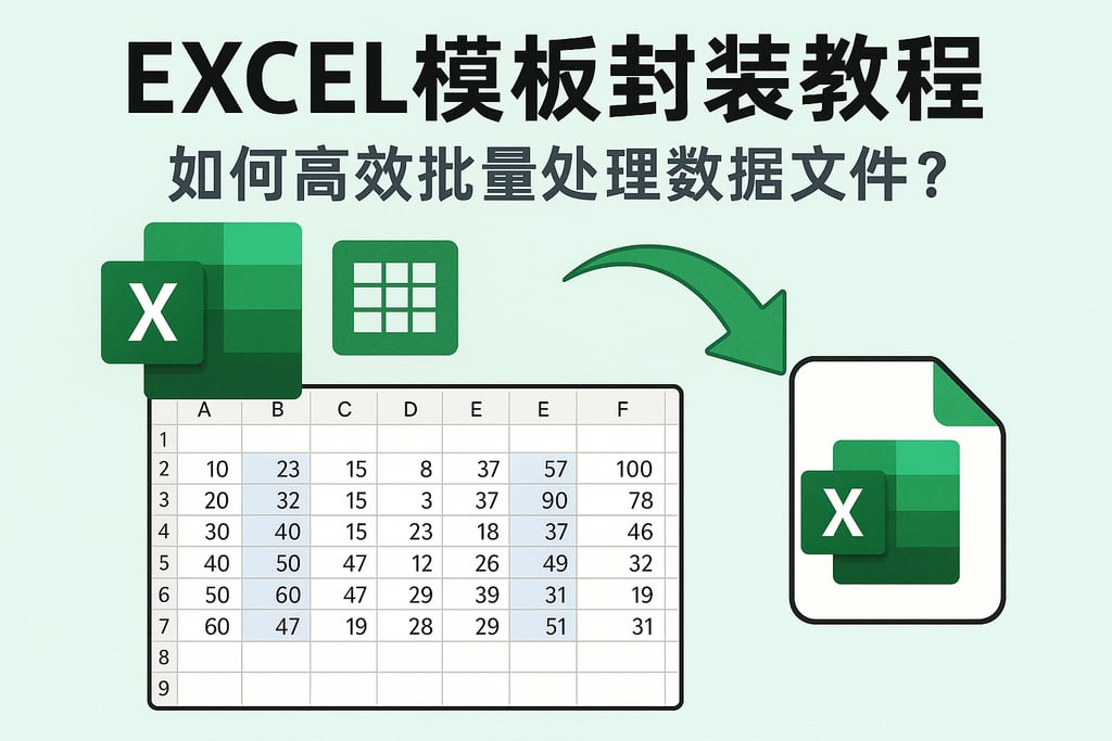 excel模板封装教程：如何高效批量处理数据文件？