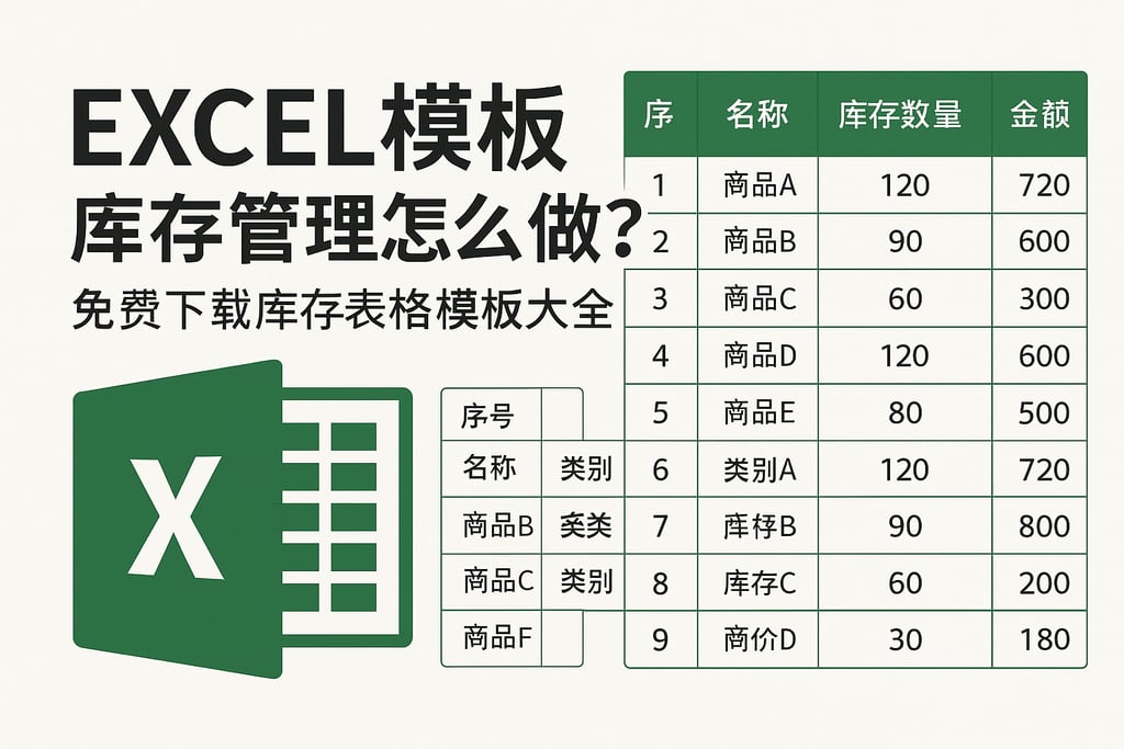 excel模板库存管理怎么做？免费下载库存表格模板大全