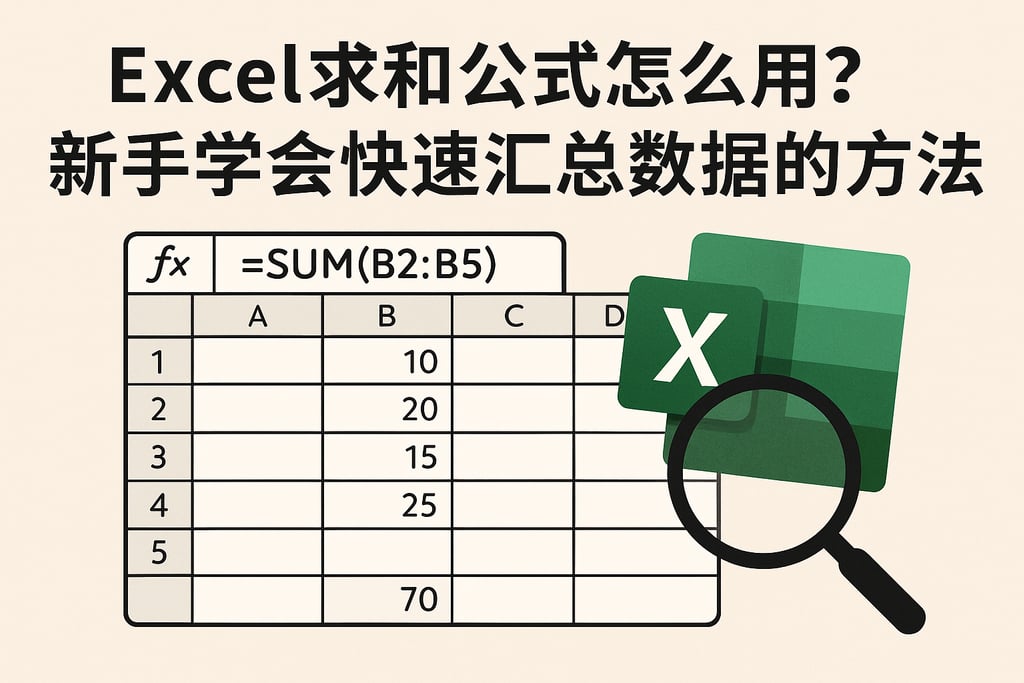 excel求和公式怎么用？新手学会快速汇总数据的方法
