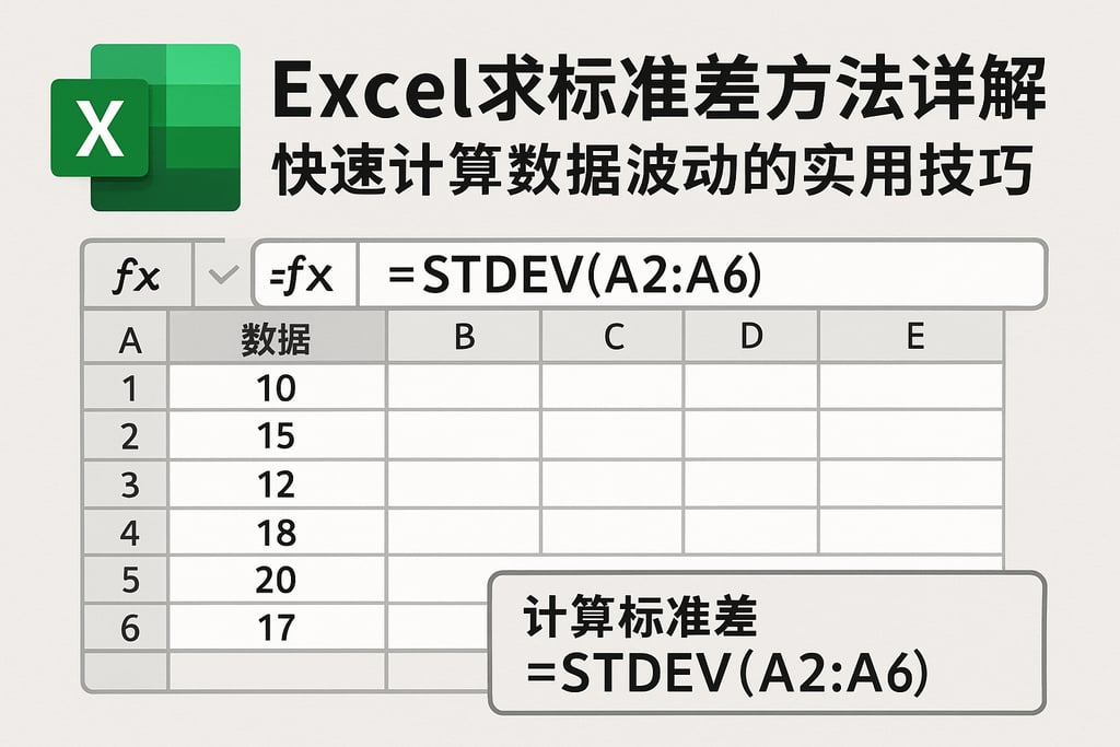 excel求标准差方法详解：快速计算数据波动的实用技巧