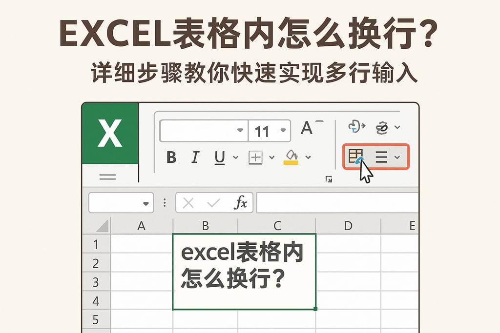 excel表格内怎么换行？详细步骤教你快速实现多行输入