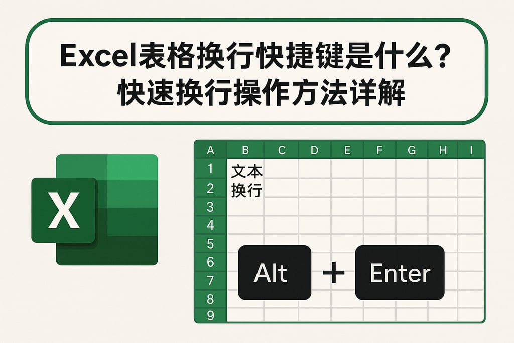 excel表格换行快捷键是什么？快速换行操作方法详解