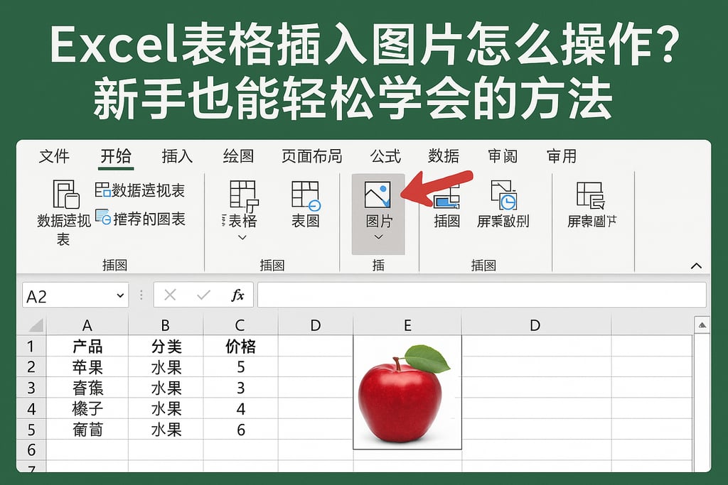 excel表格插入图片怎么操作？新手也能轻松学会的方法