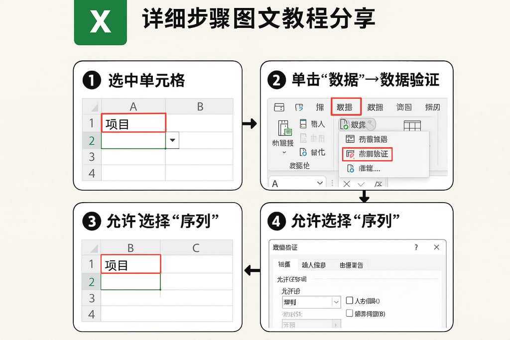 excel设置下拉菜单怎么操作？详细步骤图文教程分享