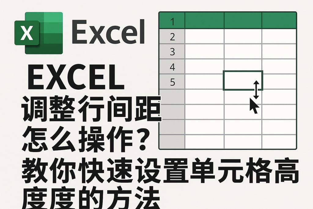 excel调整行间距怎么操作？教你快速设置单元格高度的方法