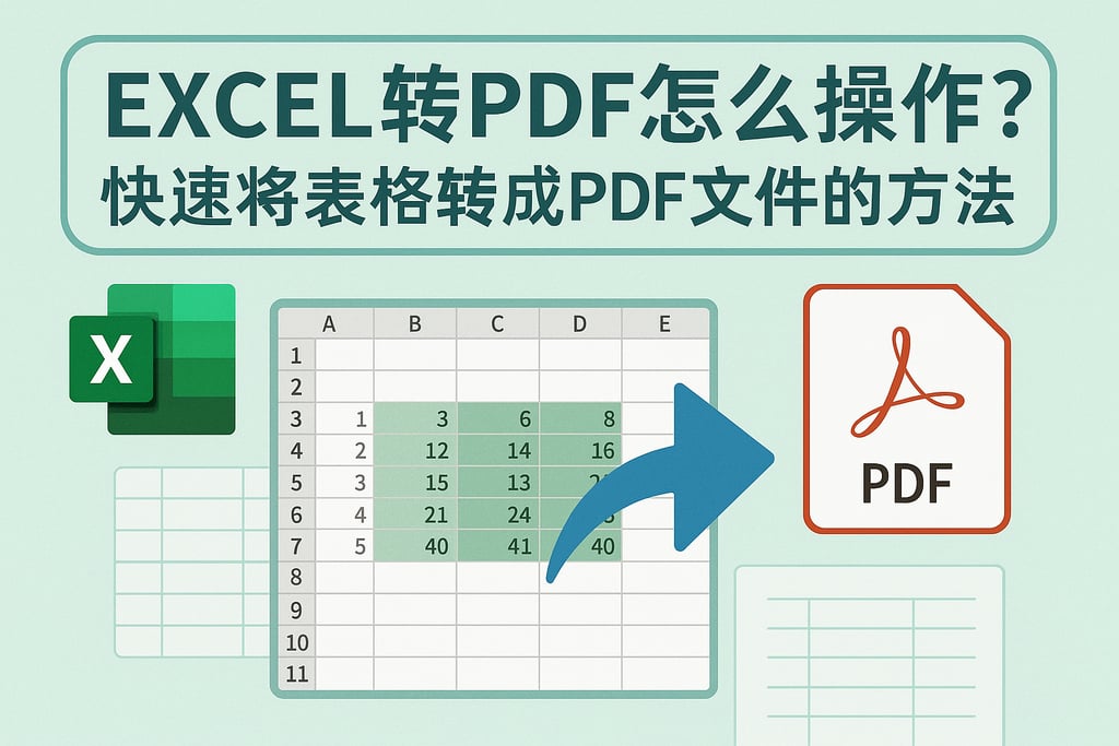 excel转pdf怎么操作？快速将表格转成PDF文件的方法分享
