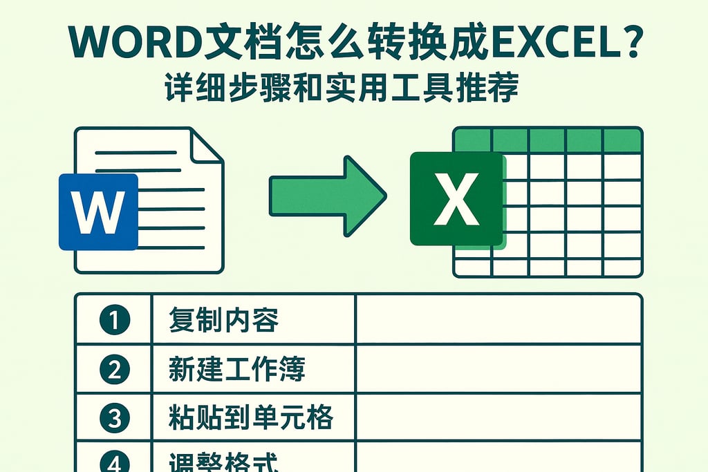 word文档怎么转换成excel？详细步骤和实用工具推荐
