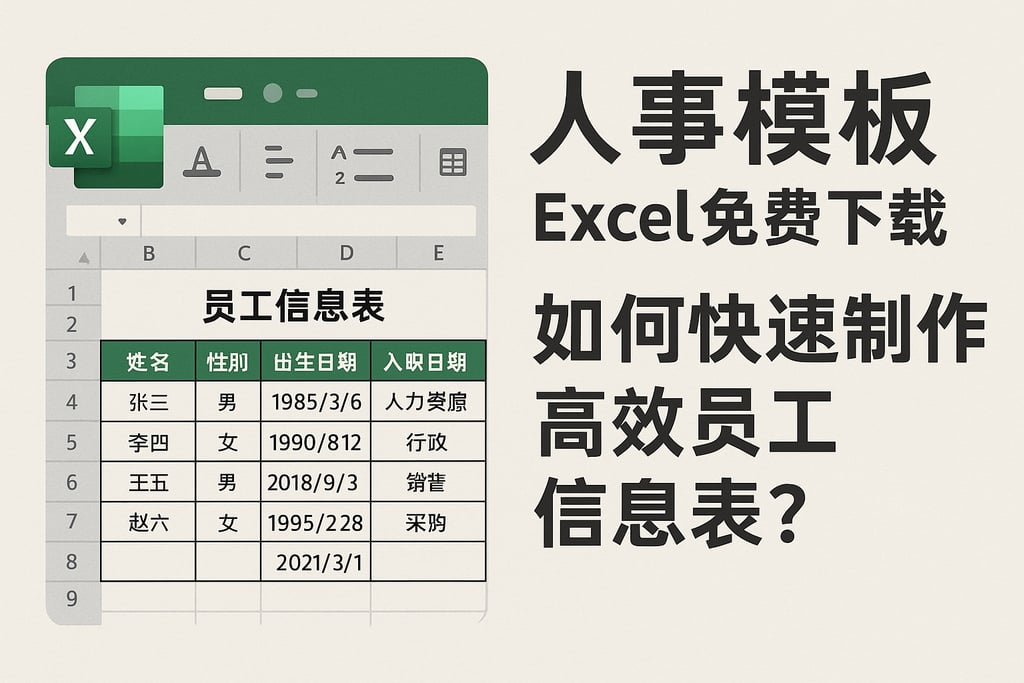 人事模板excel免费下载：如何快速制作高效员工信息表？