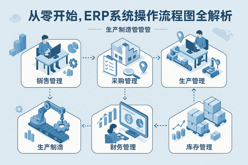 从零开始，ERP系统操作流程图全解析