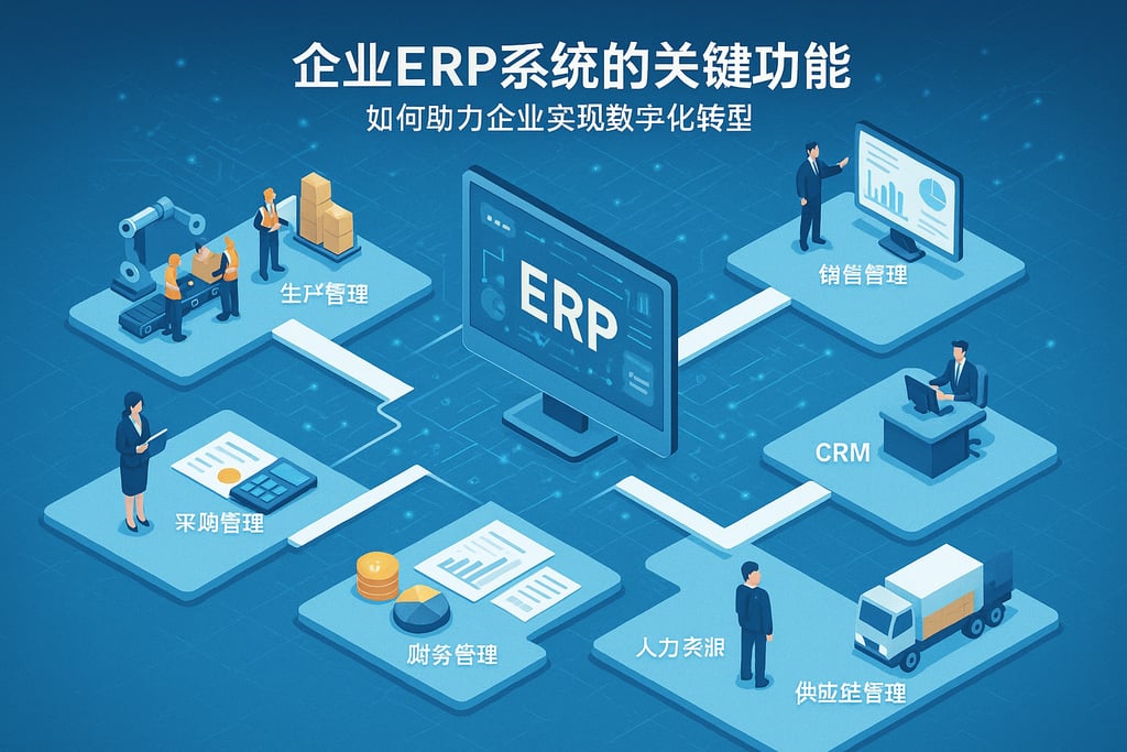 企业ERP系统的关键功能，如何助力企业实现数字化转型