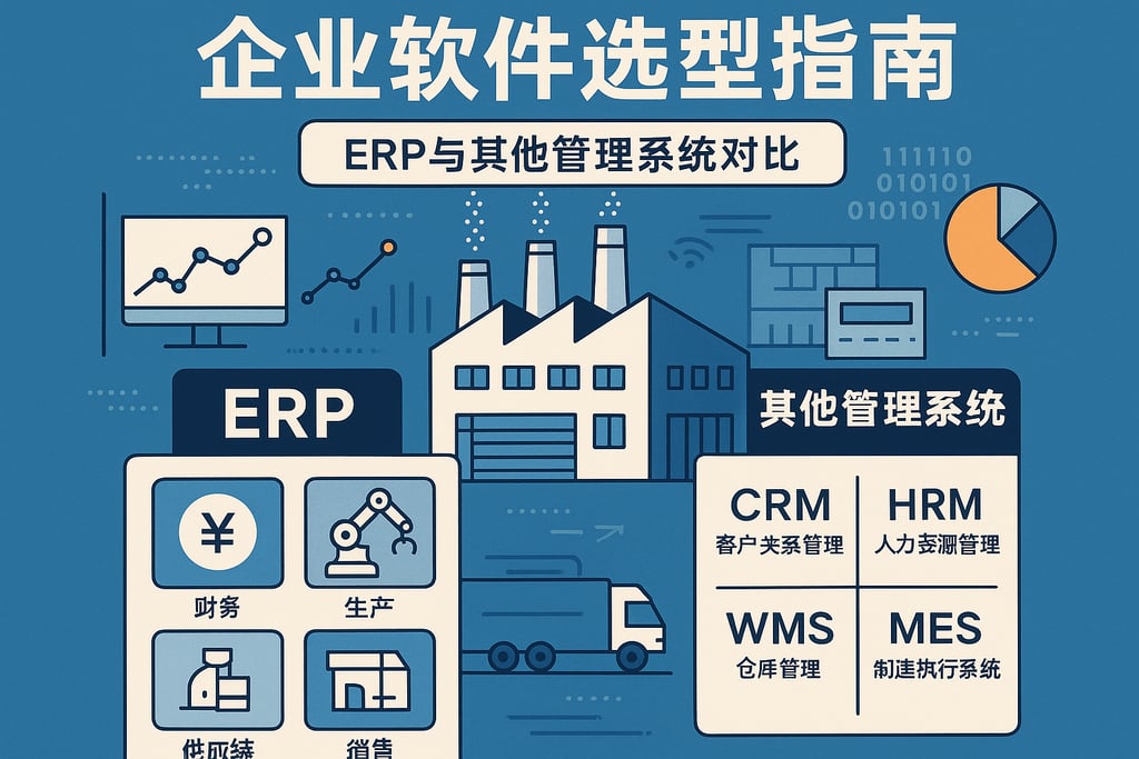企业软件选型指南，ERP与其他管理系统对比