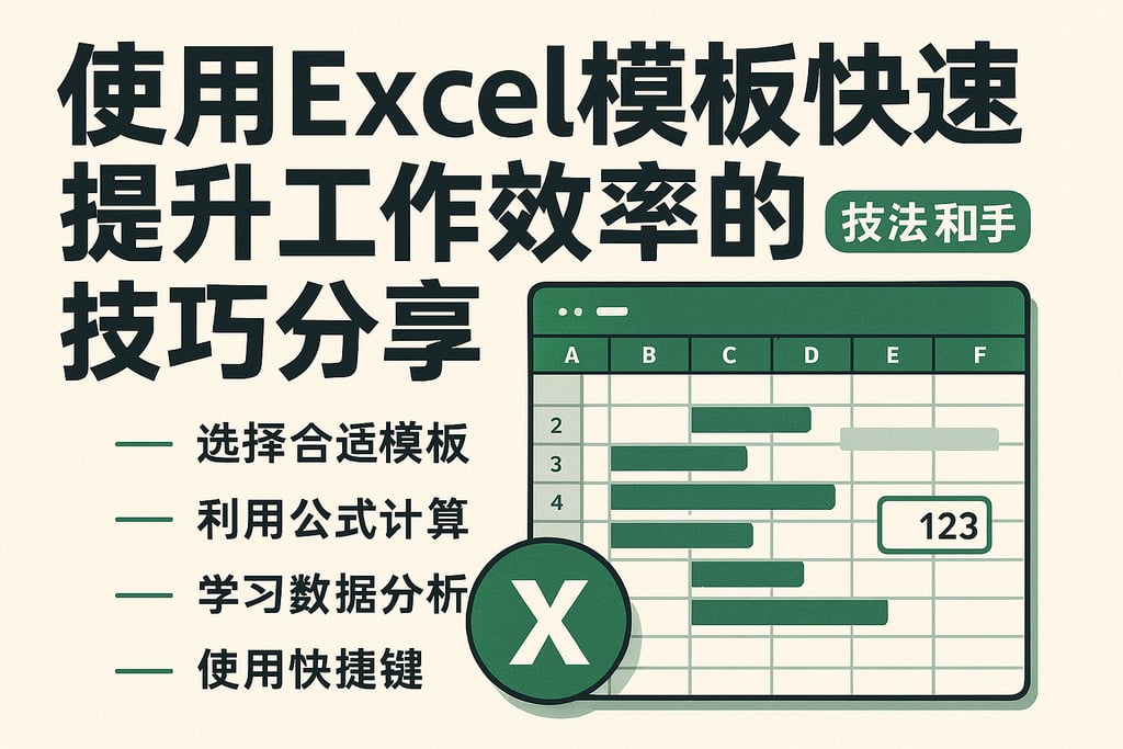 使用Excel模板快速提升工作效率的方法和技巧分享