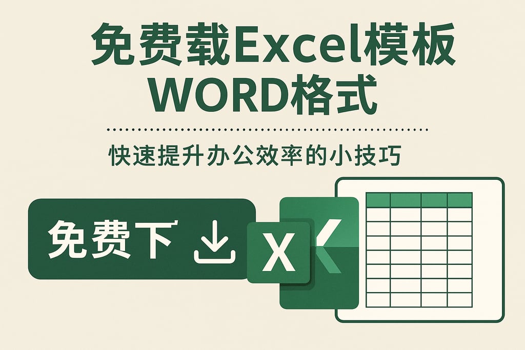 免费下载excel模板word格式，快速提升办公效率的小技巧