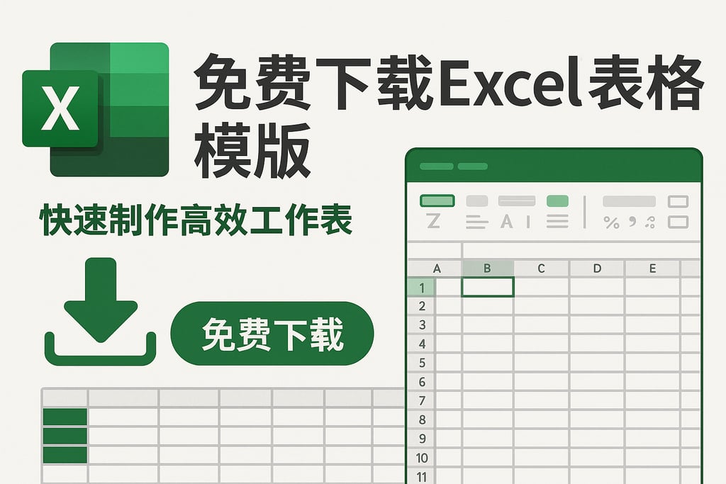 免费下载excel表格模板，快速制作高效工作表指南