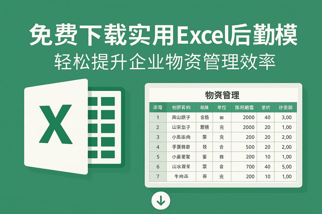 免费下载实用Excel后勤模板，轻松提升企业物资管理效率