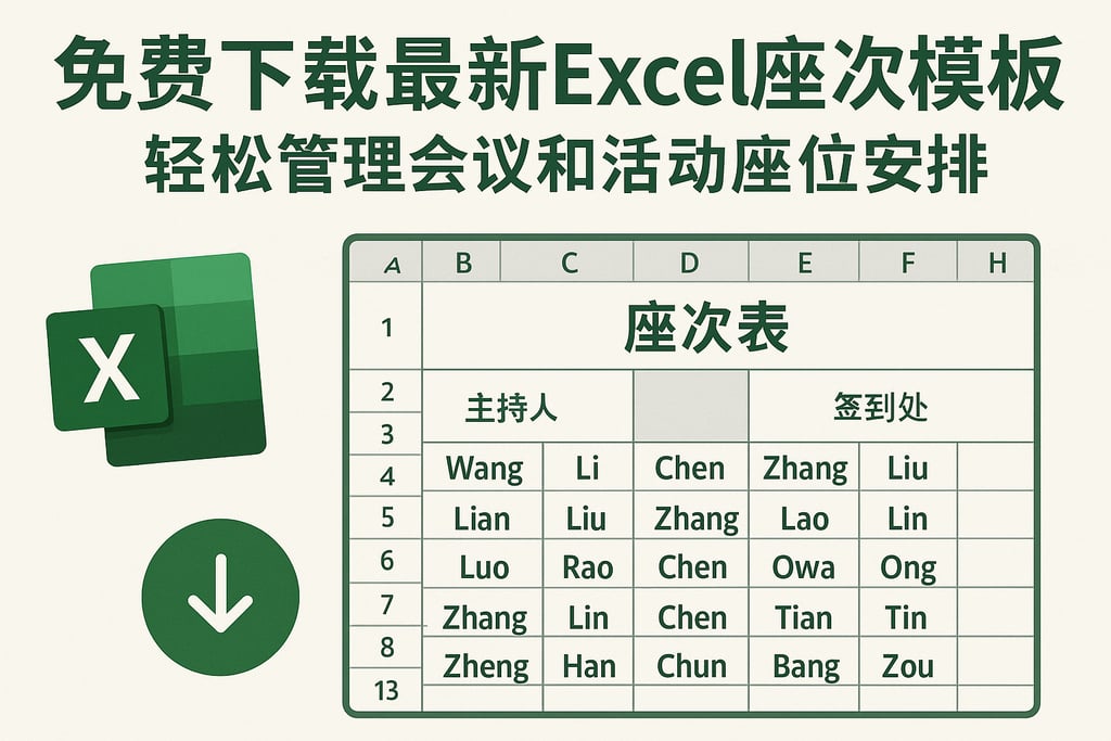 免费下载最新excel座次模板，轻松管理会议和活动座位安排