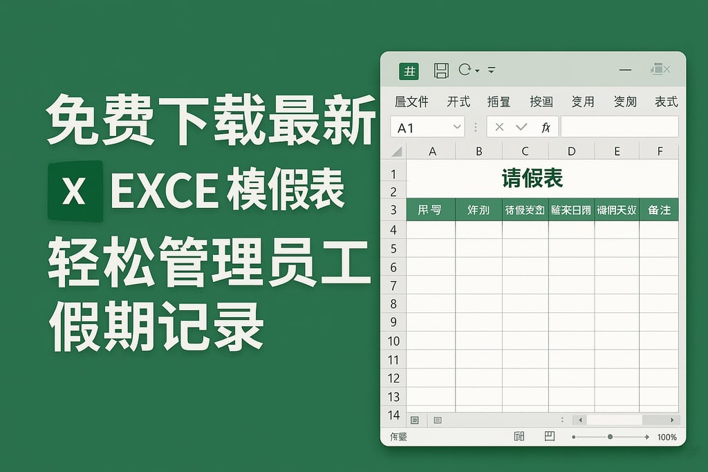 免费下载最新excel模板请假表，轻松管理员工假期记录