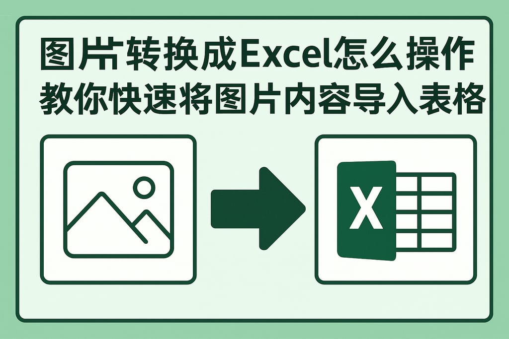 图片转换成Excel怎么操作？教你快速将图片内容导入表格