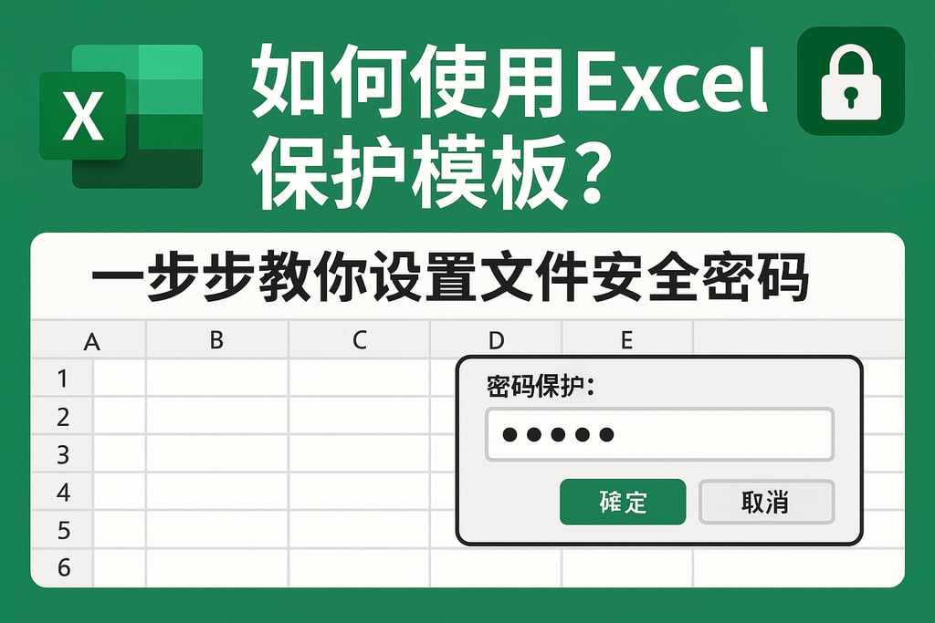 如何使用excel保护模板？一步步教你设置文件安全密码