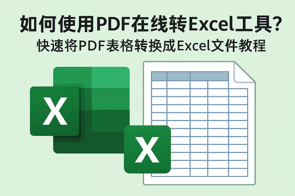 如何使用pdf在线转excel工具？快速将PDF表格转换成Excel文件教程