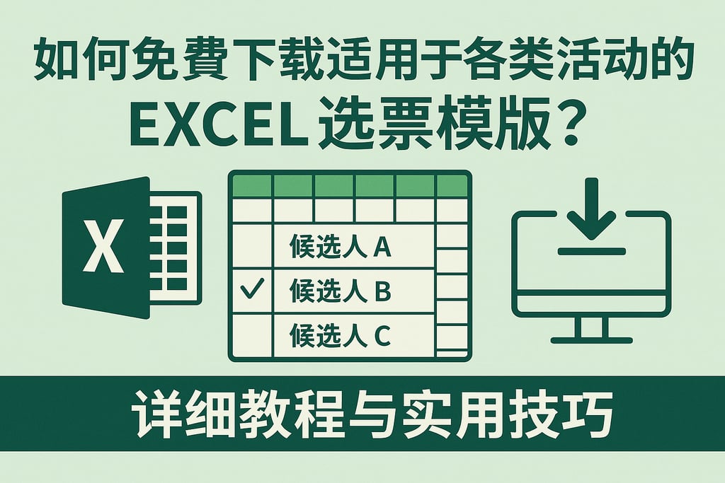 如何免费下载适用于各类活动的excel选票模板？详细教程与实用技巧