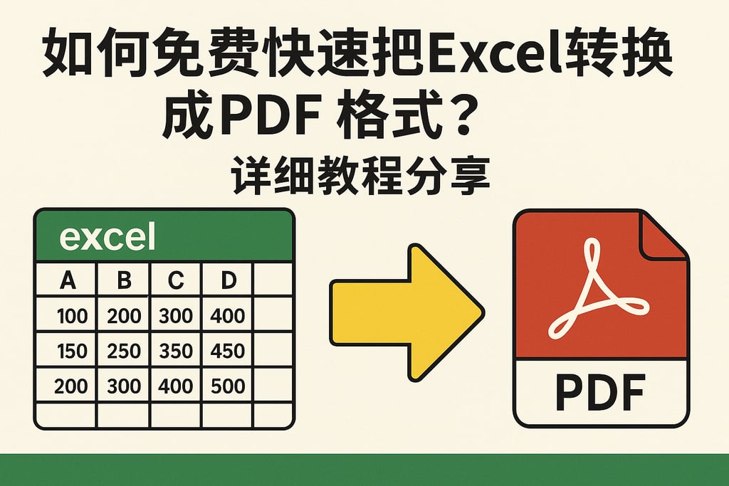 如何免费快速把Excel转换成PDF格式？详细教程分享