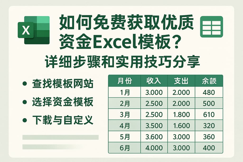如何免费获取优质资金Excel模板？详细步骤和实用技巧分享
