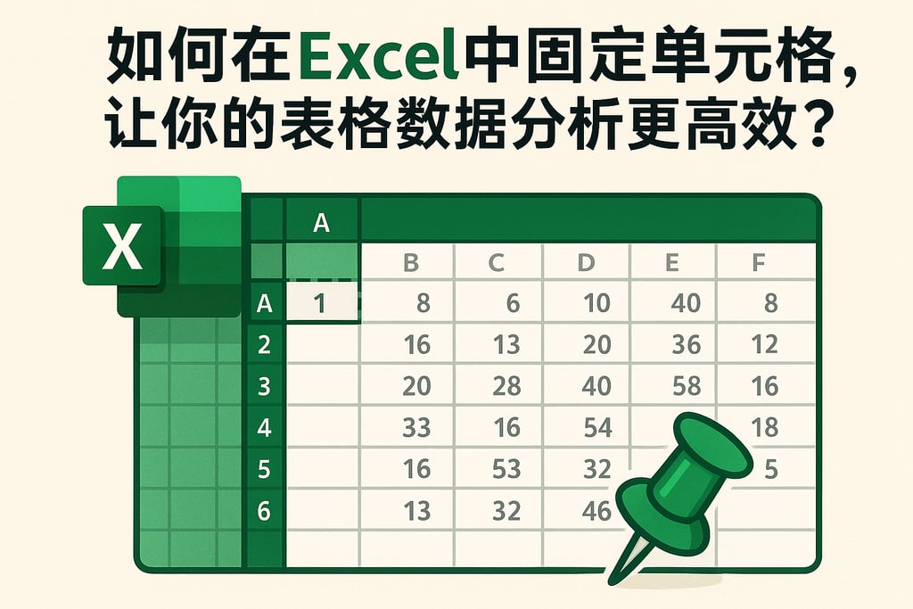 如何在Excel中固定单元格，让你的表格数据分析更高效？