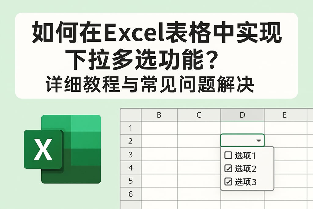 如何在Excel表格中实现下拉多选功能？详细教程与常见问题解决