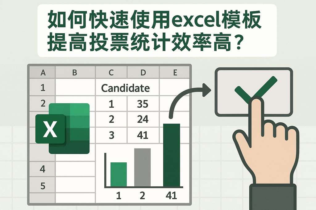 如何快速使用excel模板计票，提高投票统计效率？