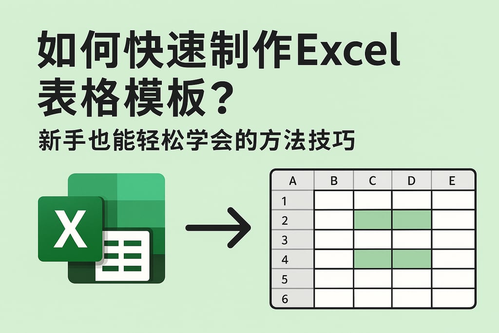 如何快速制作excel表格模板？新手也能轻松学会的方法技巧