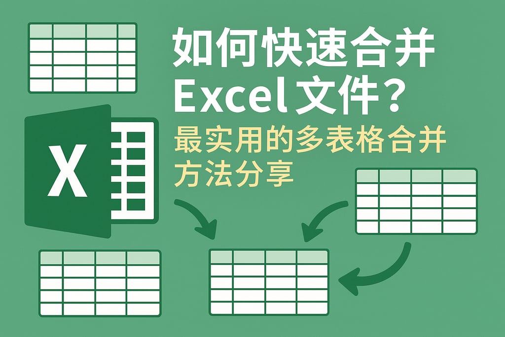 如何快速合并Excel文件？最实用的多表格合并方法分享