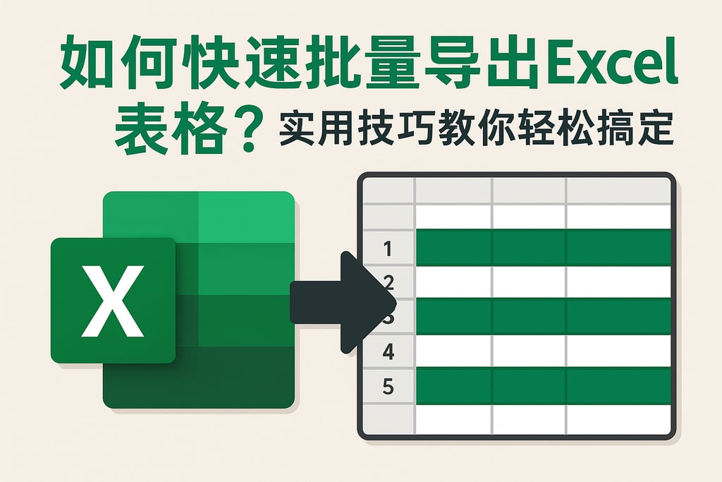 如何快速批量导出Excel表格？实用技巧教你轻松搞定